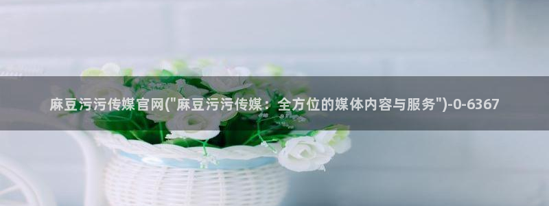 麻豆视频 完整版整理：麻豆污污传媒官网(\